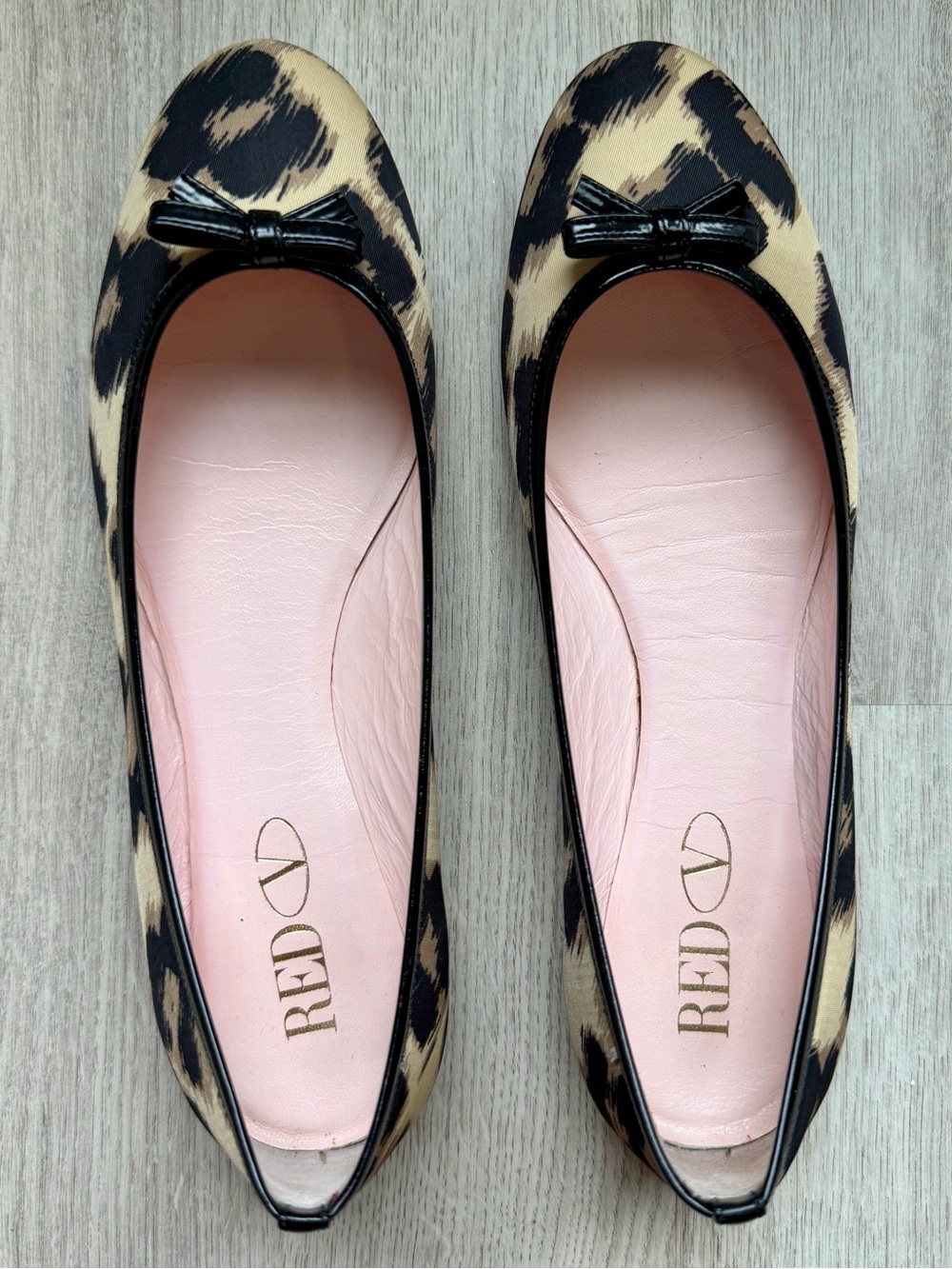 Valentino RED - Tan/Black Leopard - Ballet Flats - size 37